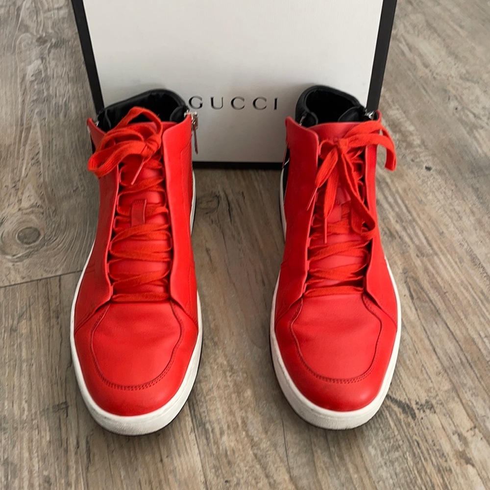 Gucci. Men’s high tops.  Worn a handful of times.